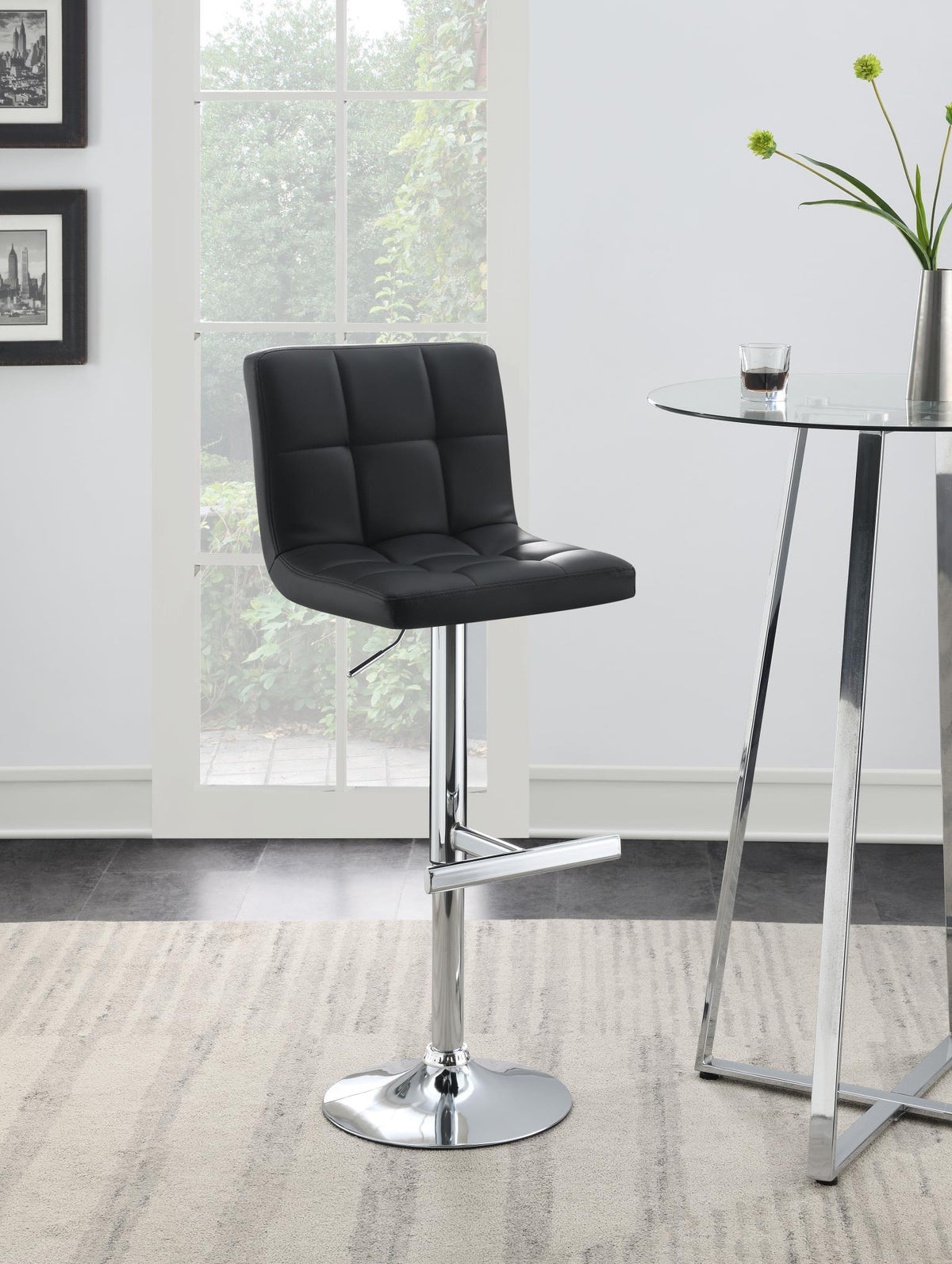 ST140 - Faux Leather Bar Stool (Set of 2)