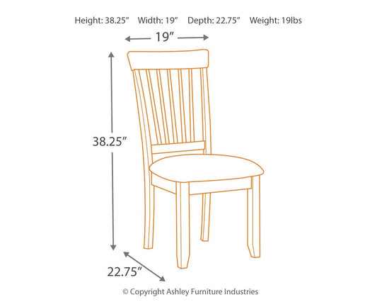 Berringer - Dining UPH Side Chair (Set of 2) - Rustic Brown