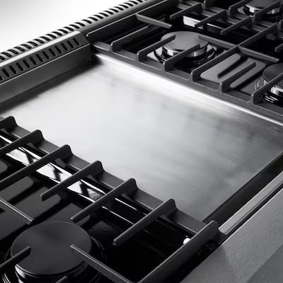 48-in 7 burners 4.6-cu ft / 2.2-cu ft Convection Oven Freestanding Double Oven Gas Range ( Stainless steel )