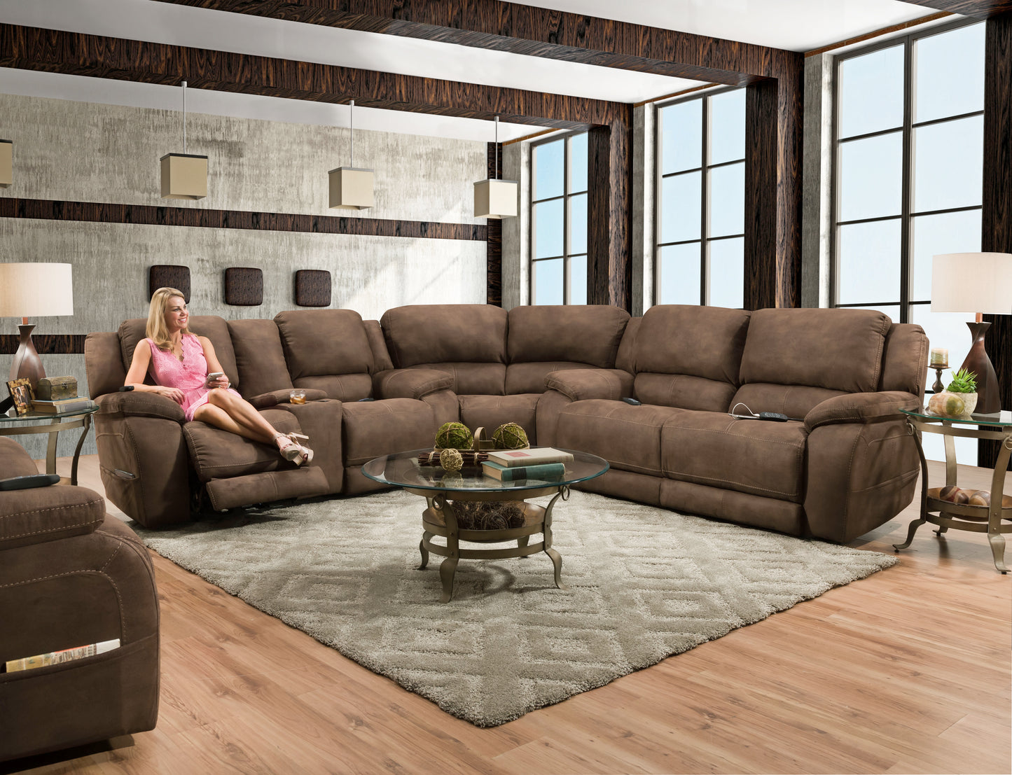 Explorer Triple Power 3 PC Reclining Sectional