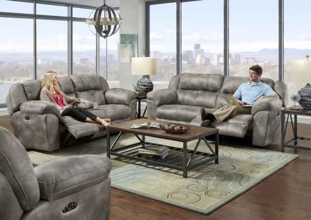 Ferrington Triple Power Lay Flat Reclining Loveseat