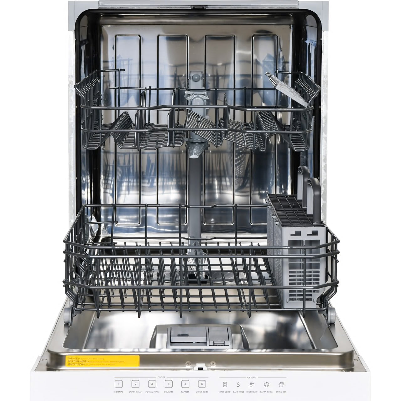 24" Built-in Dishwasher with UltraWash System and SmartWash - White