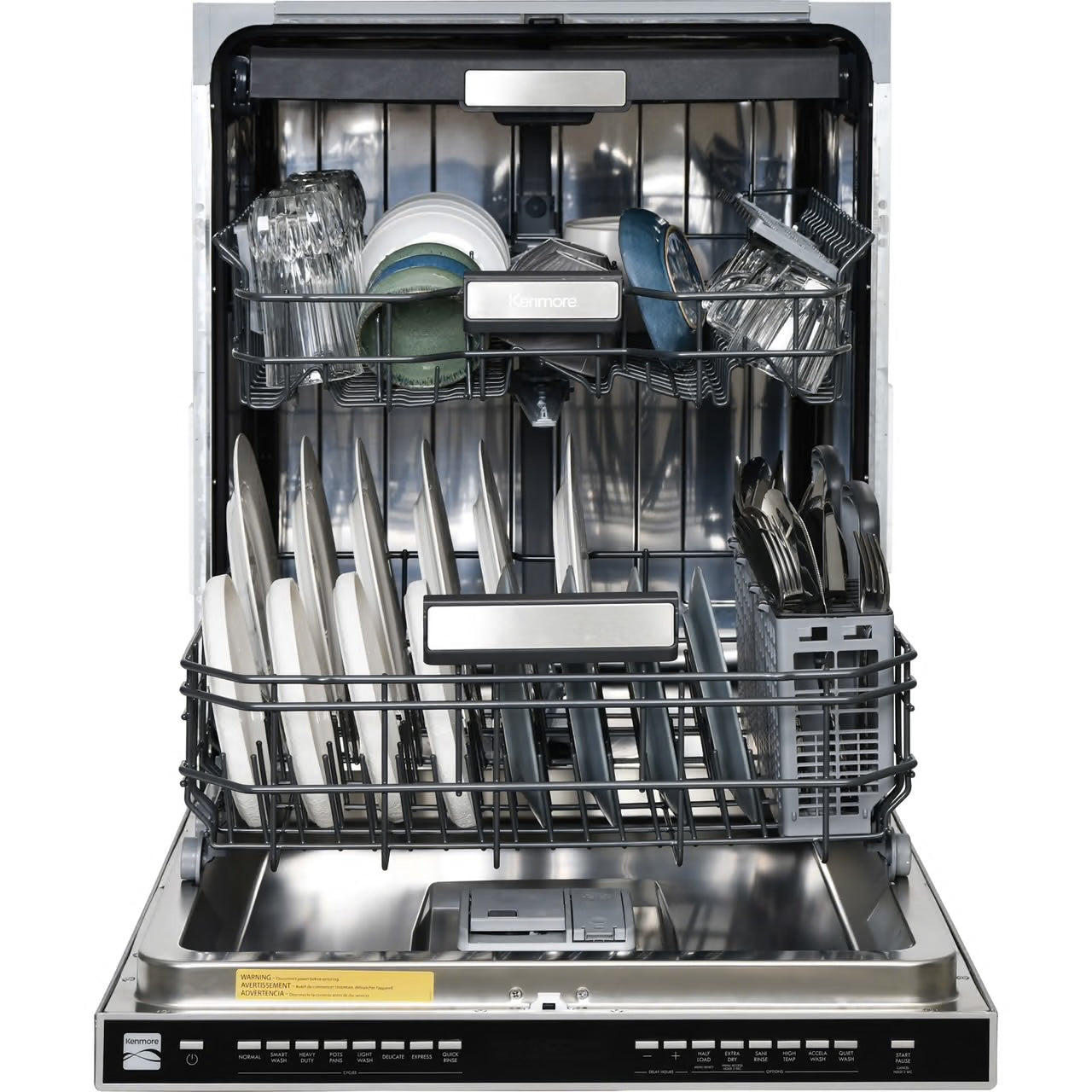 24" Built-in Dishwasher with UltraWash Plus System and Removable 3rd Rack Stainless Steel w/ Fingerprint Resistance