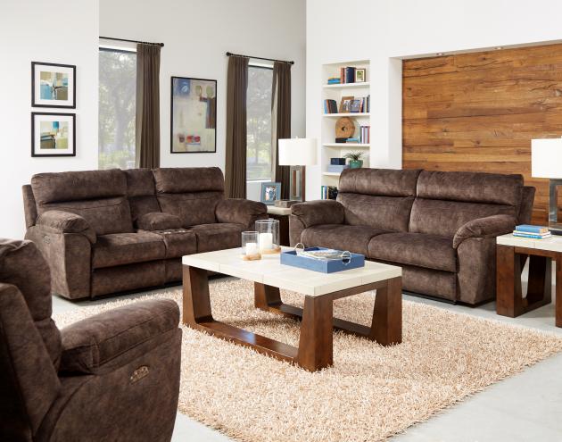 Sedona Triple Power Reclining Console Loveseat