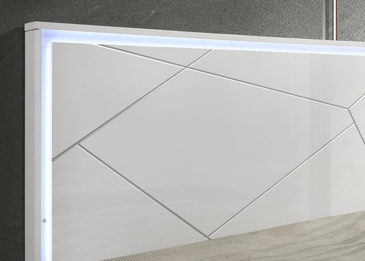B121 - Line Night Stand - White / Gray