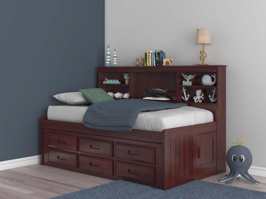 Bookcase Daybed in Merlot