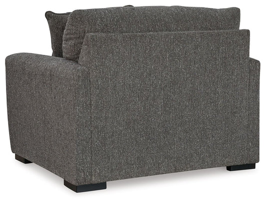 Gardiner - 2 Pc. - Chair And A Half, Ottoman - Pewter