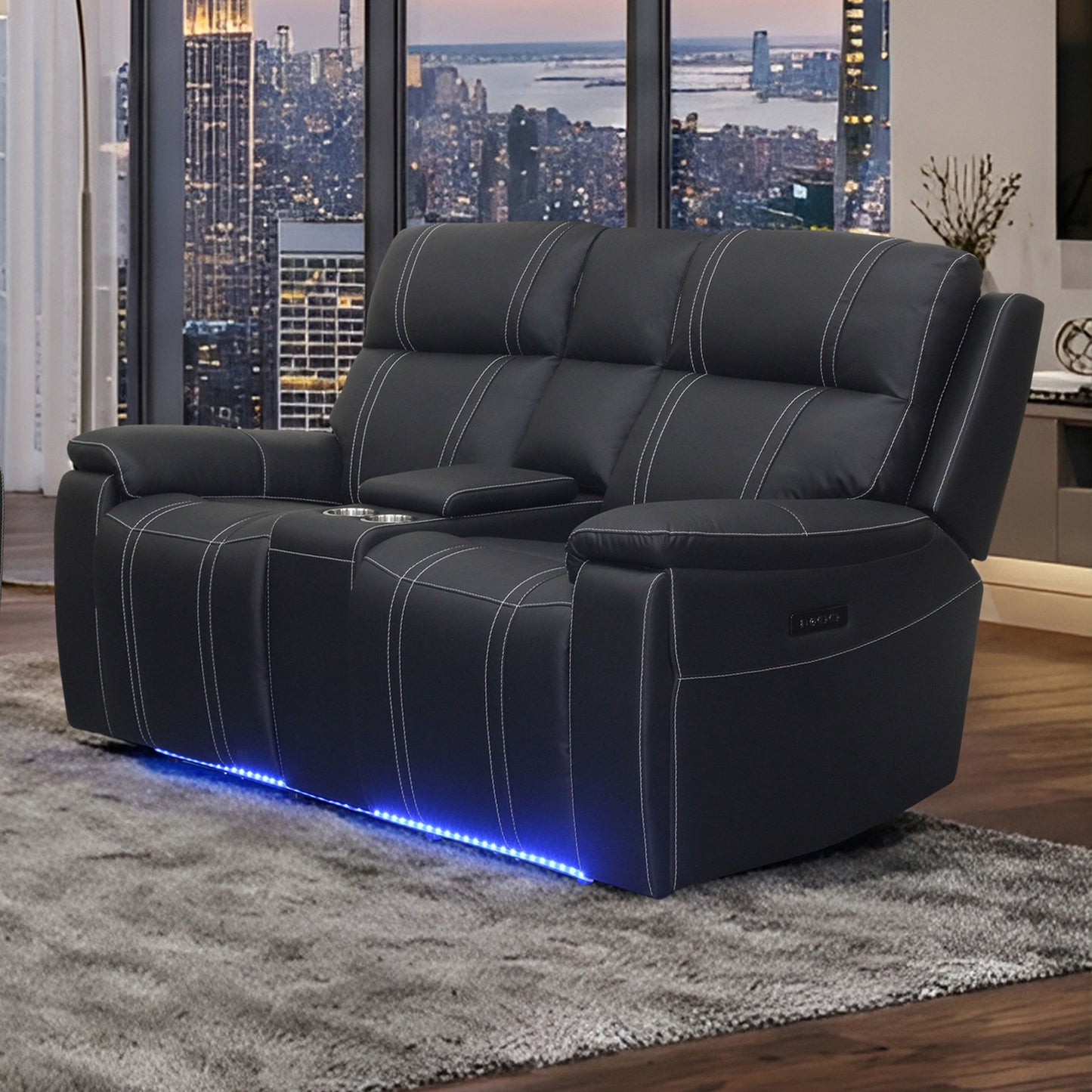 Hartley - Reclining Console Loveseat
