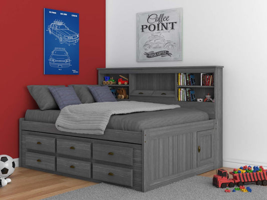 Bookcase Daybed in Charcoal