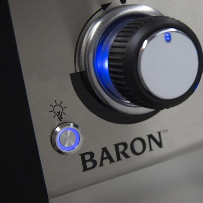 Parrilla de gas propano líquido de acero inoxidable Broil King Baron S420 Pro de 4 quemadores