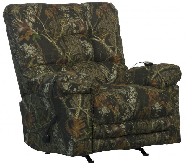Camo Chaise Rocker Recliner Oversized w/X-Tra Comfort Footrest