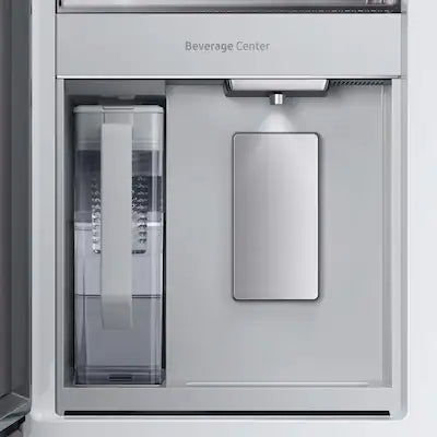 Bespoke 29 cu. ft. Standard Depth 4-Door French Door Smart Refrigerator in Stainless Steel with Beverage Center