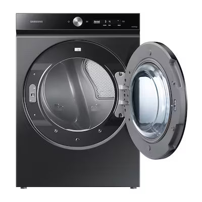 Bespoke 7.6 cu. ft. Ultra-Capacity Vented Smart Electric Dryer in Brushed Black with Super Speed Dry and AI Smart Dial