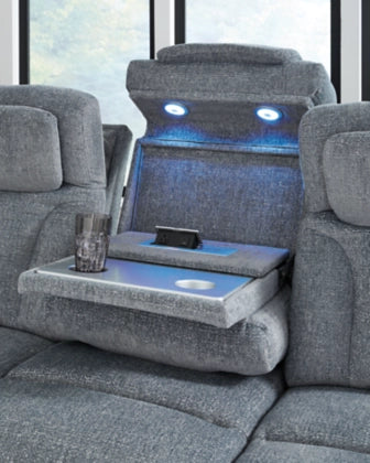 Studio Cave Next-Gen Nuvella™ Performance Fabric Dual Power Reclining Sofa