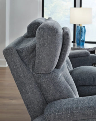Studio Cave Next-Gen Nuvella™ Performance Fabric Dual Power Reclining Loveseat with Console