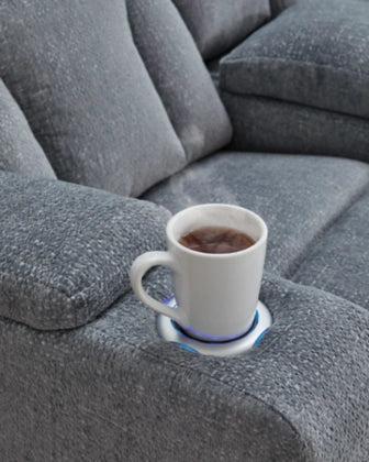 Studio Cave Next-Gen Nuvella™ Performance Fabric Dual Power Reclining Loveseat with Console