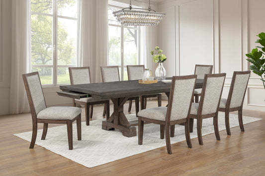 Augusta - Upholstered Side Chair (Set of 2) - Rustic Brown