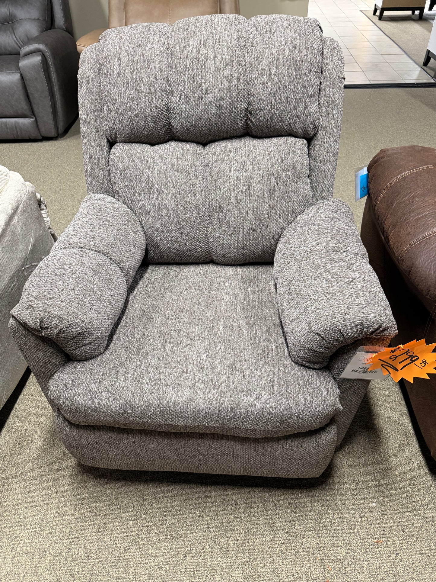 Sillón reclinable gris Tahoe