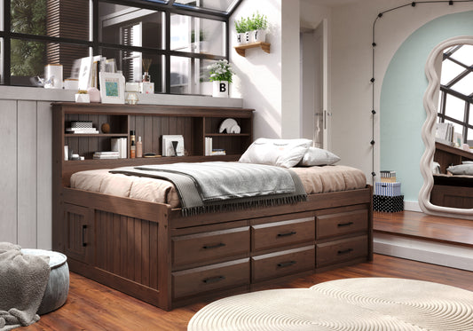 Bookcase Daybed in Walnut