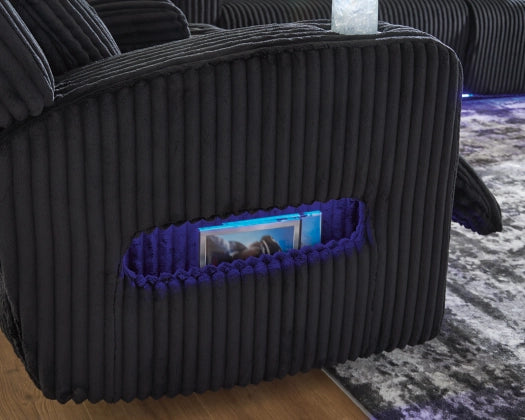 Forest Lake Dual Power Reclining Loveseat with Console