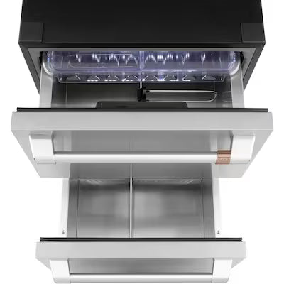 Cafe 5.7 cu. ft. Built-in Undercounter Dual-Drawer Refrigerator with Multi Purpose Storage Options in Stainless Steel