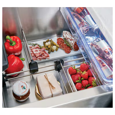 Cafe 5.7 cu. ft. Built-in Undercounter Dual-Drawer Refrigerator with Storage Options in Matte Black, Fingerprint Resistant