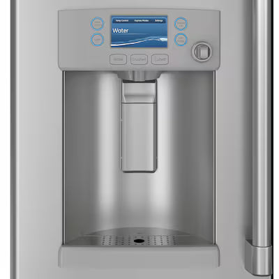 Cafe 27.8 cu. ft. Smart French Door Refrigerator with Hot Water Dispenser in Stainless Steel, Smart Features, ENERGY STAR