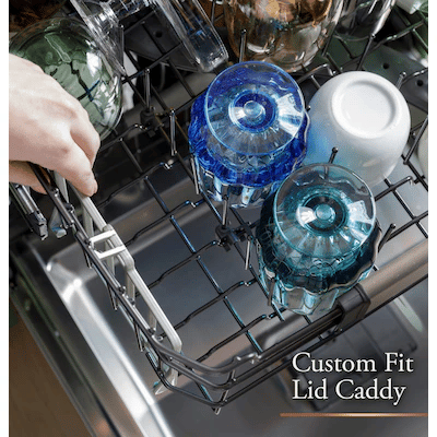 Cafe 24-in Top Control Built-in Dishwasher With Third Rack ( Platinum Glass ) ENERGY STAR, 39-Decibel Quietest Sound Level