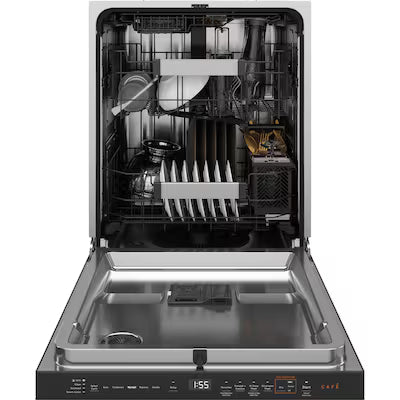 Cafe 24-in Top Control Built-in Dishwasher With Third Rack ( Platinum Glass ) ENERGY STAR, 39-Decibel Quietest Sound Level