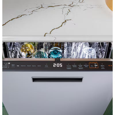 Cafe 24-in Top Control Built-in Dishwasher With Third Rack ( Platinum Glass ) ENERGY STAR, 39-Decibel Quietest Sound Level