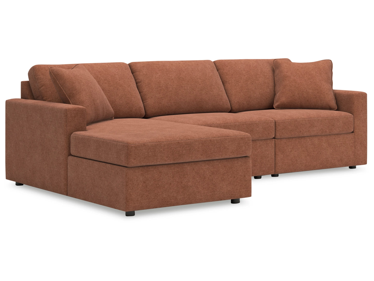 Modmax 3-Piece Next-Gen Nuvella™ Performance Fabric Modular Sofa Chaise