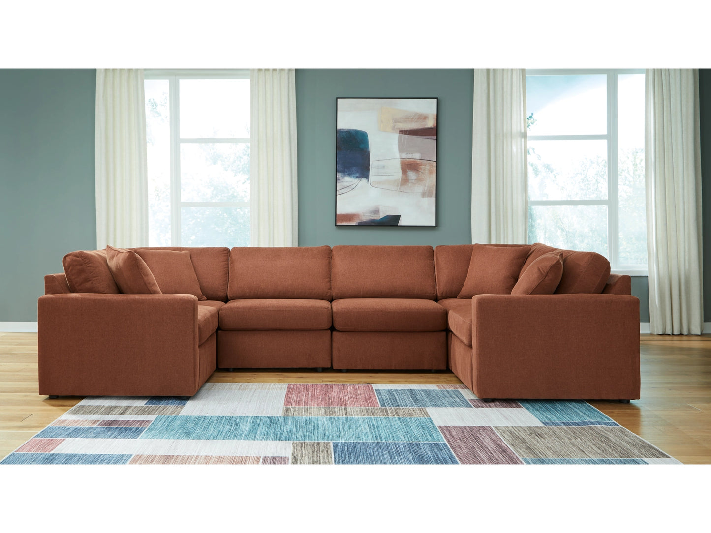 Modmax Next-Gen Nuvella™ Performance Fabric 6-Piece Sectional