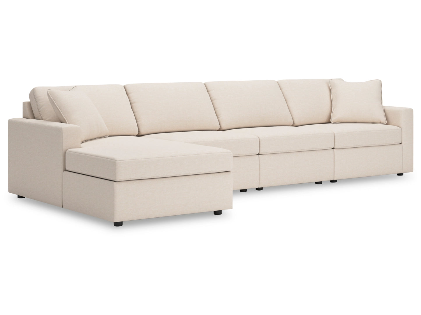 Modmax Next-Gen Nuvella™ Performance Fabric 4-Piece Sectional with Chaise