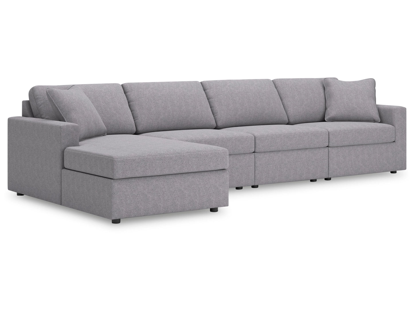 Modmax Next-Gen Nuvella™ Performance Fabric 4-Piece Sectional with Chaise