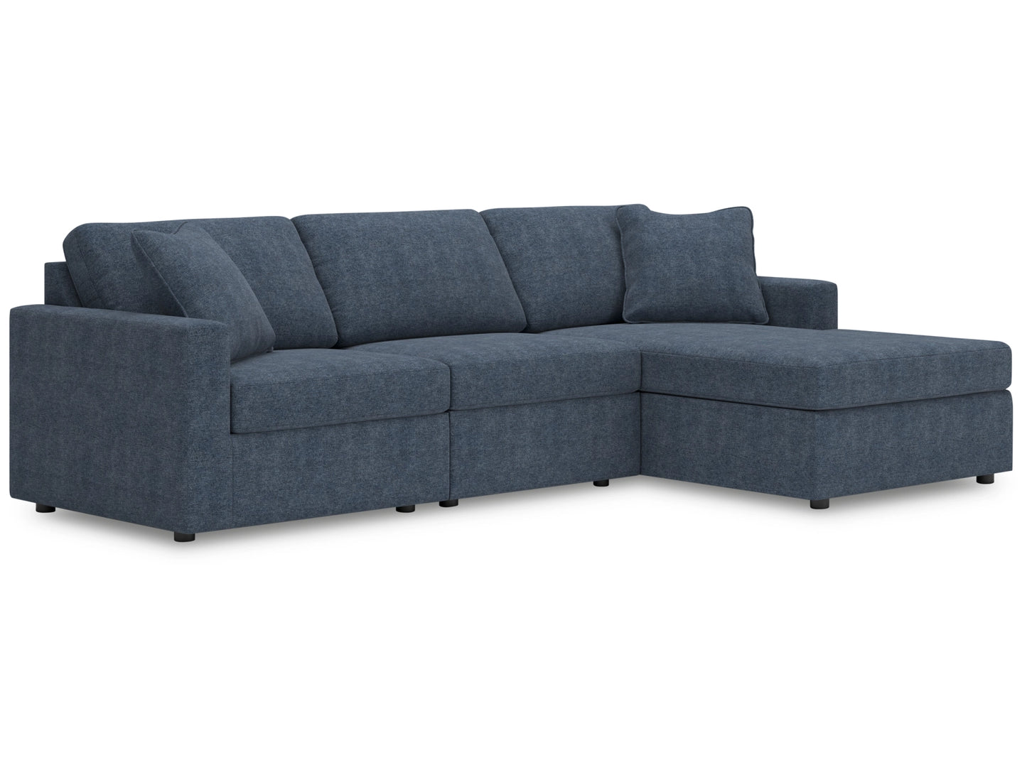 Modmax 3-Piece Next-Gen Nuvella™ Performance Fabric Modular Sofa Chaise