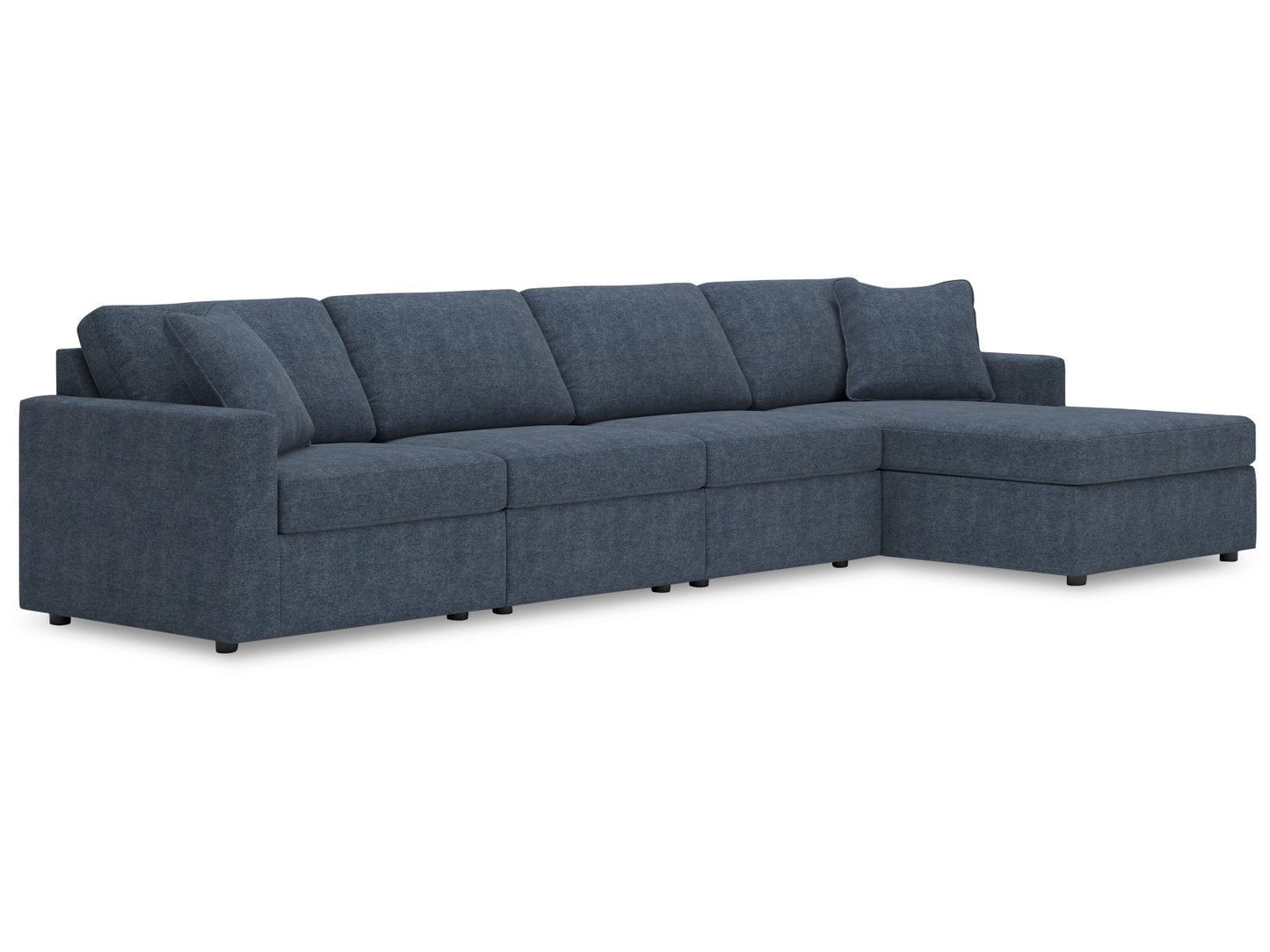 Modmax Next-Gen Nuvella™ Performance Fabric 4-Piece Sectional with Chaise