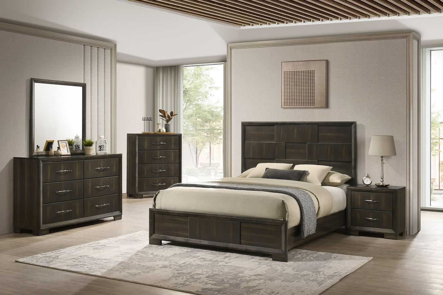 Langston - 2 Drawer Nightstand - Espresso