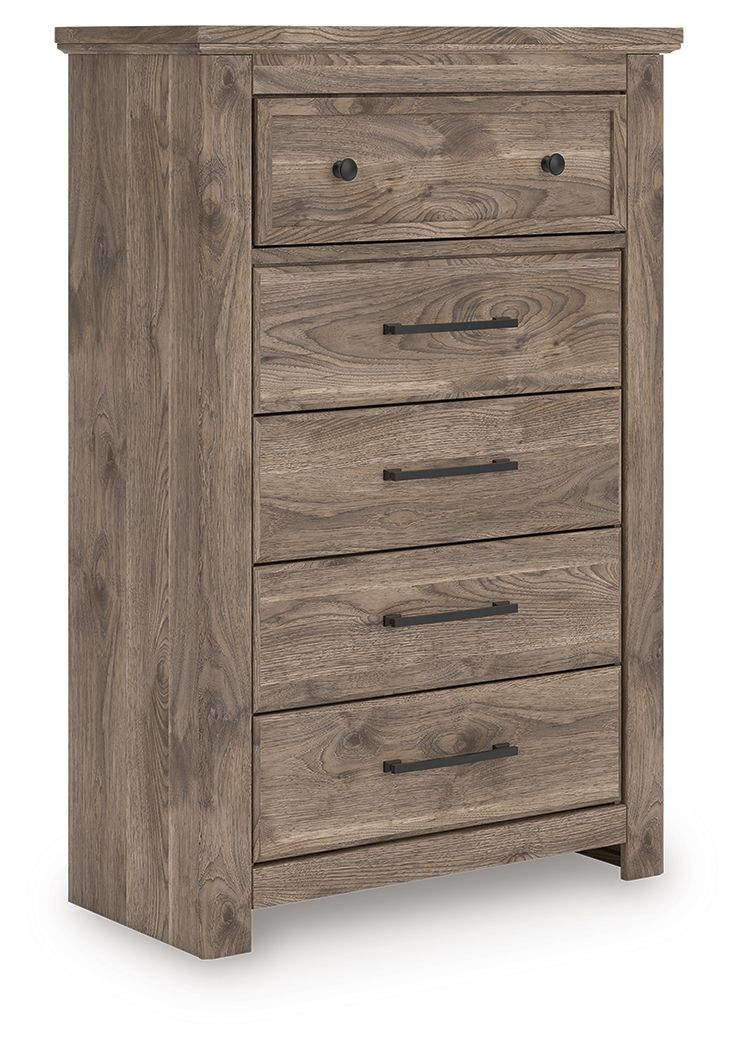 Rusticott - Five Drawer Chest - Brown – Johnston Signature Furnishings