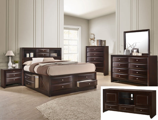 Emily 4 PC Storage Bedroom Set