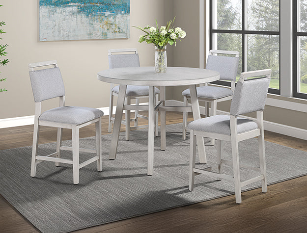 Conjunto de comedor Blanche de 5 piezas
