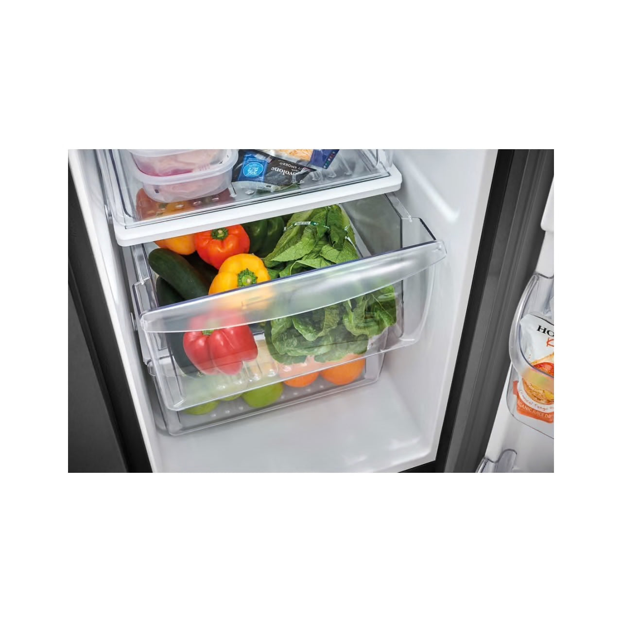 Crosley 22.3 Cu Ft Side By Side Refrigerator - Black