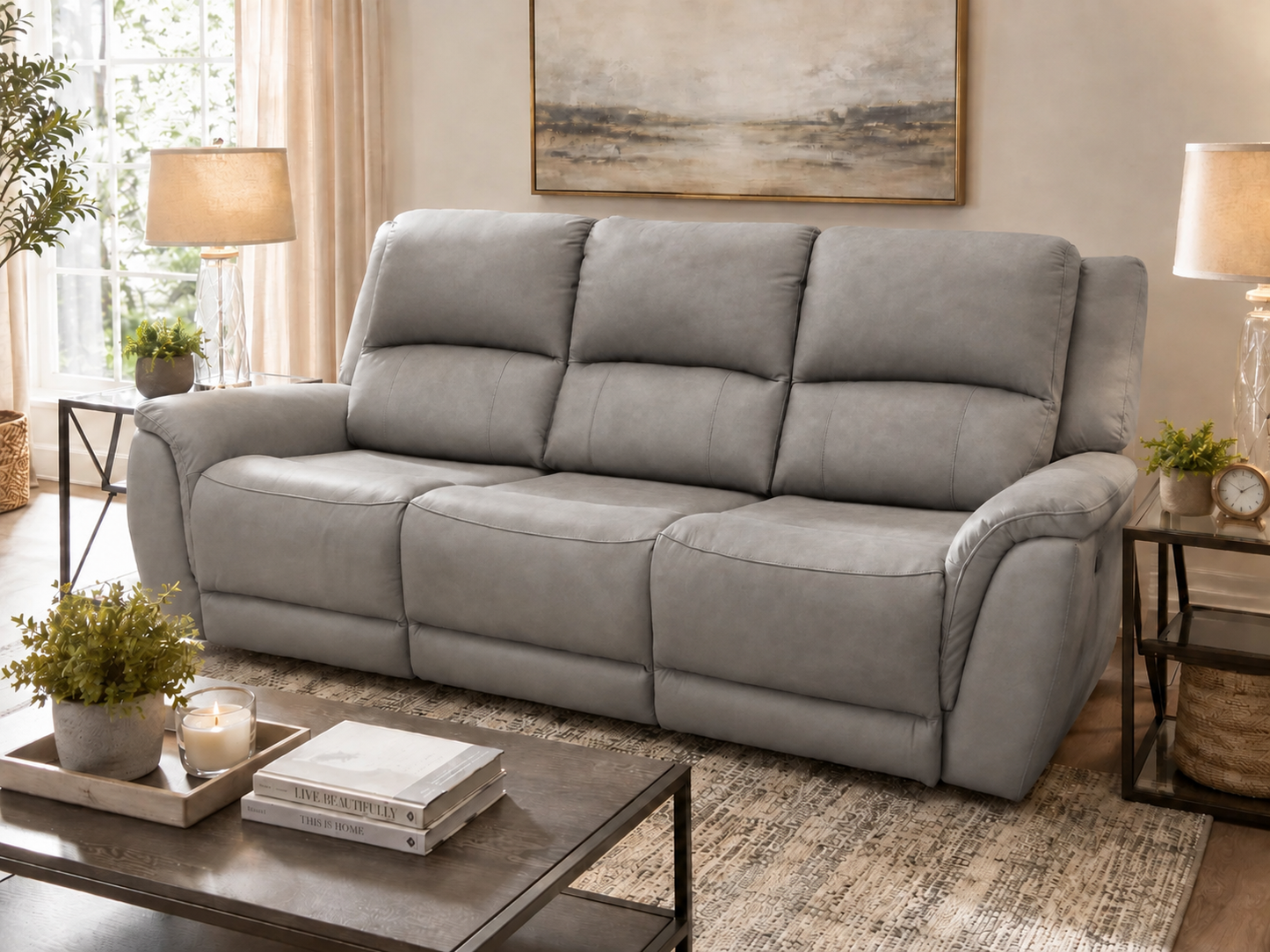 Revive Gallagher Leather Power Reclining Sofa
