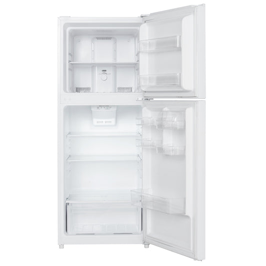 10.1 CF Top Mount Apartment Size Refrigerator in White