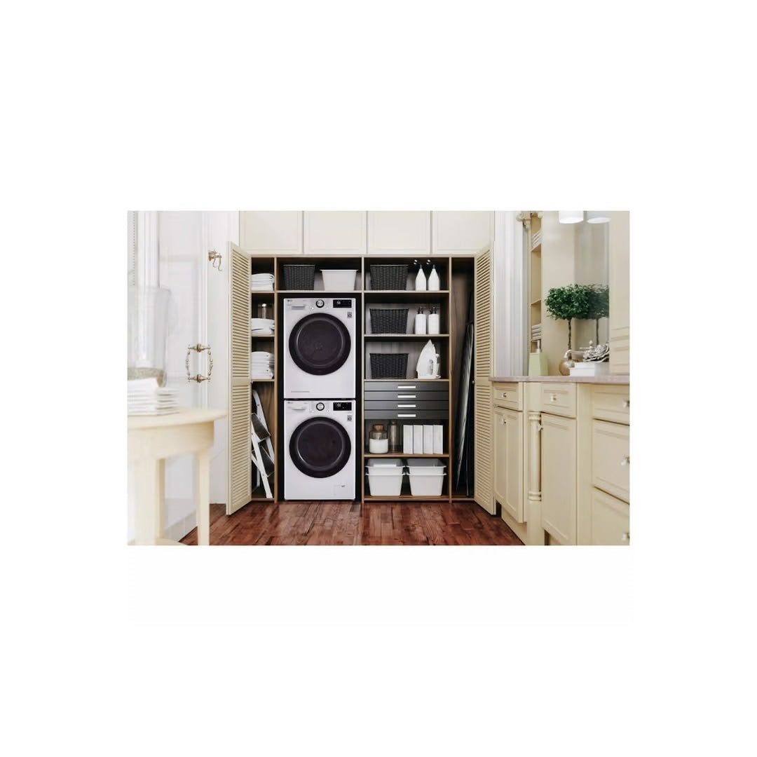 4.2 CF / 24" Compact Electric Dryer, ThinQ - White