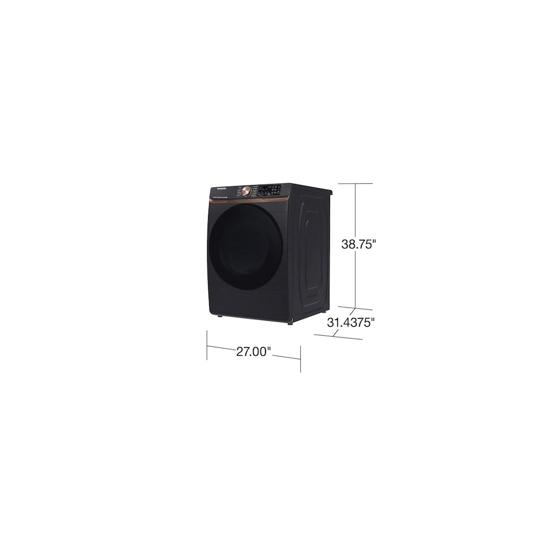 7.5 cu. ft. Smart Electric Dryer in Brushed Black with Steam Sanitize+ and Sensor Dry