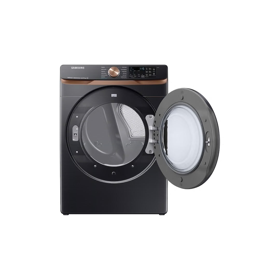 7.5 cu. ft. Smart Electric Dryer in Brushed Black with Steam Sanitize+ and Sensor Dry