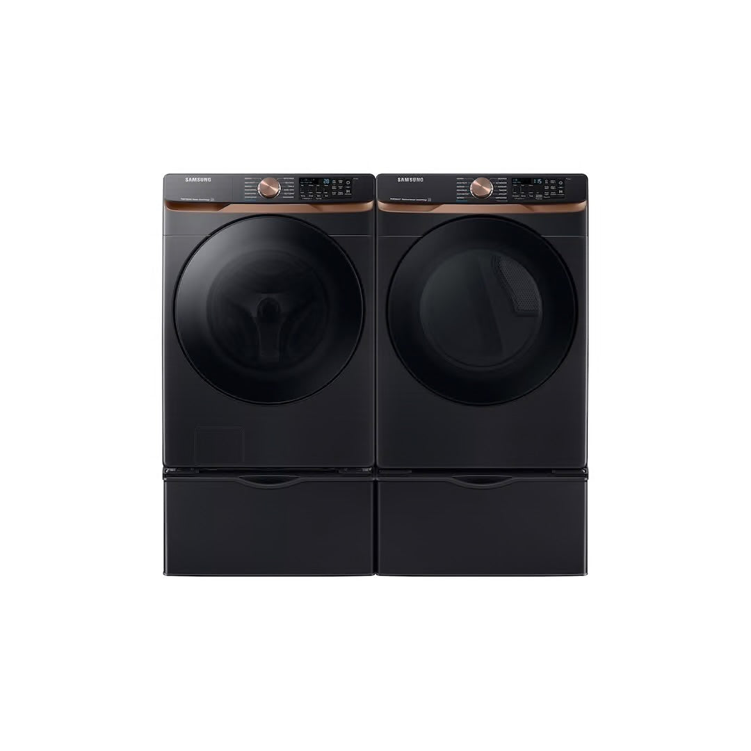 7.5 cu. ft. Smart Electric Dryer in Brushed Black with Steam Sanitize+ and Sensor Dry