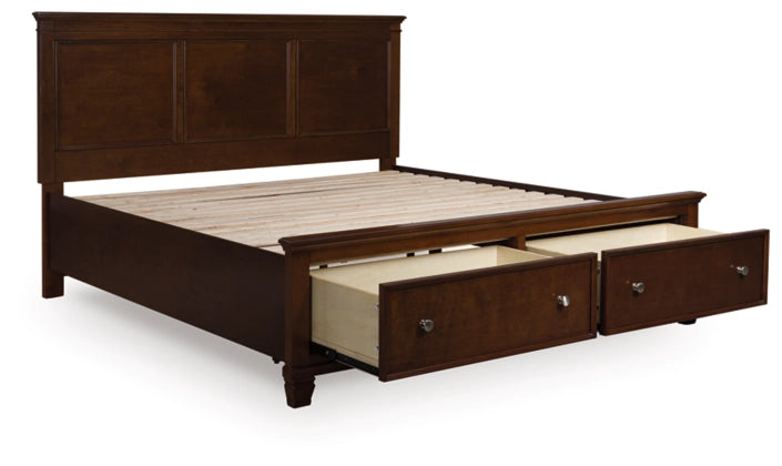 Cama con almacenamiento y paneles Danabrin