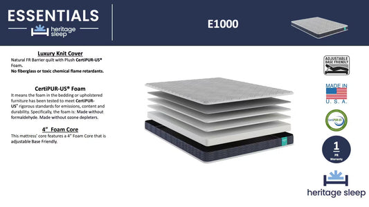Heritage Sleep - Essentials Collection - E1000