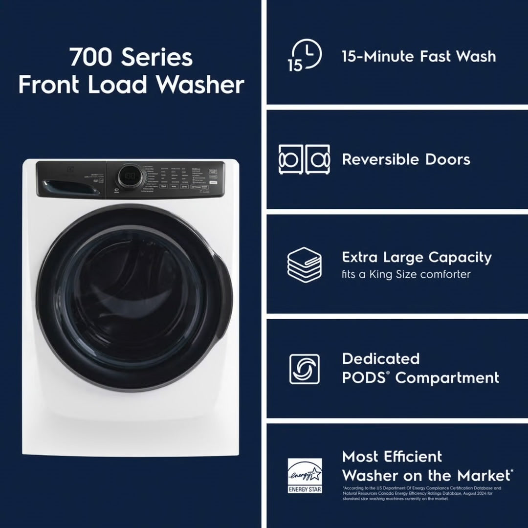 5.2 Cu. Ft. Front Load Perfect Steam™ Washer with LuxCare® Plus Wash and SmartBoost®